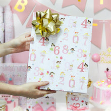 Load image into Gallery viewer, Birthday Girl &quot;Numbers&quot; Wrapping Paper Sheets

