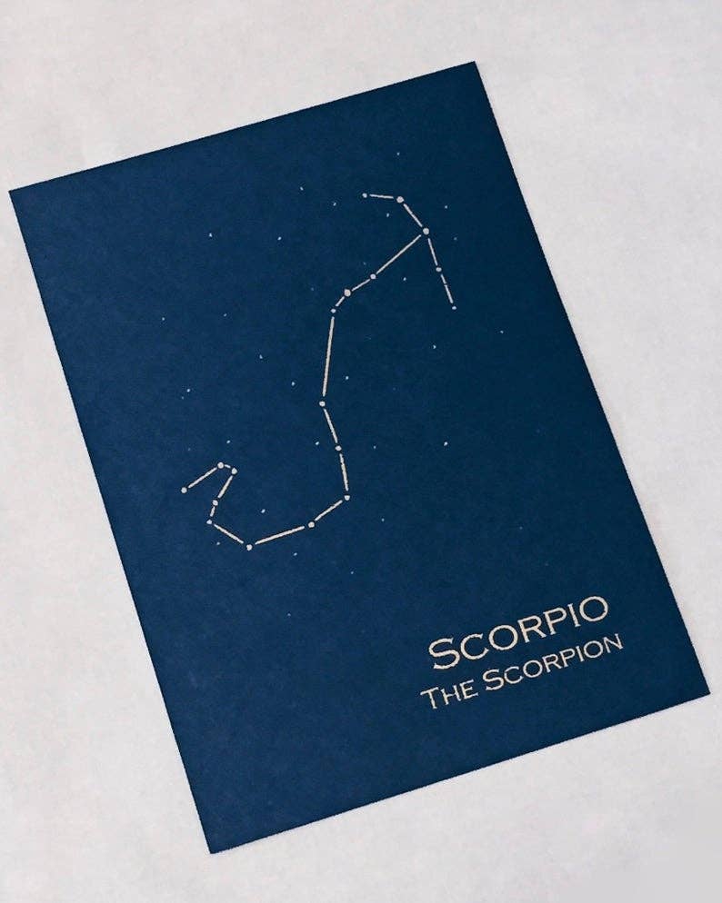 Scorpio Constellation Zodiac Art Print