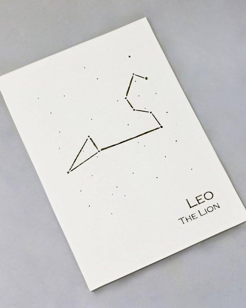 Leo Constellation Zodiac Art Print