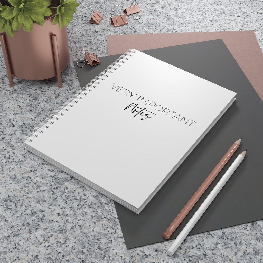 Very Important Notes - Spiral Notebook
