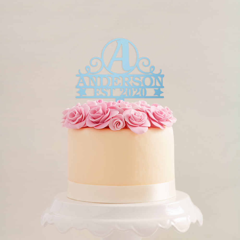 Personalized Couple Established Cake Topper