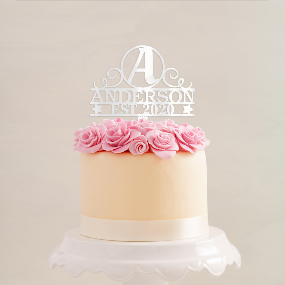 Personalized Couple Established Cake Topper