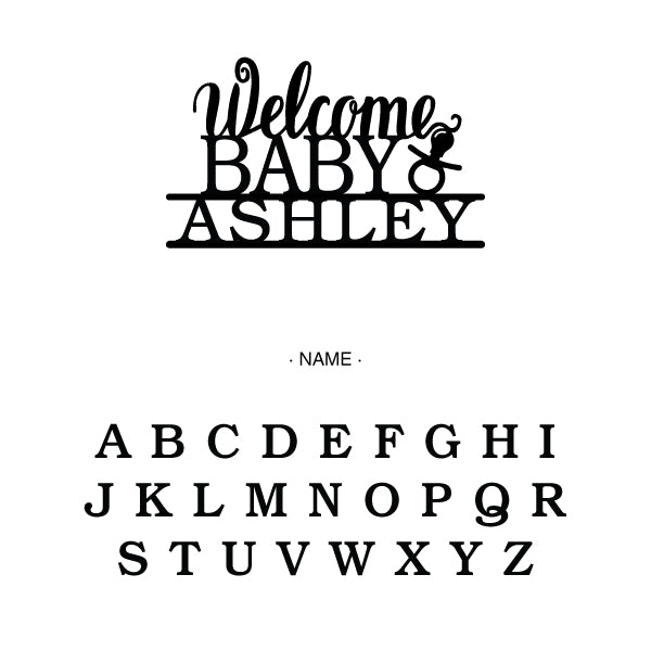 Personalized Welcome Baby's Cake Topper