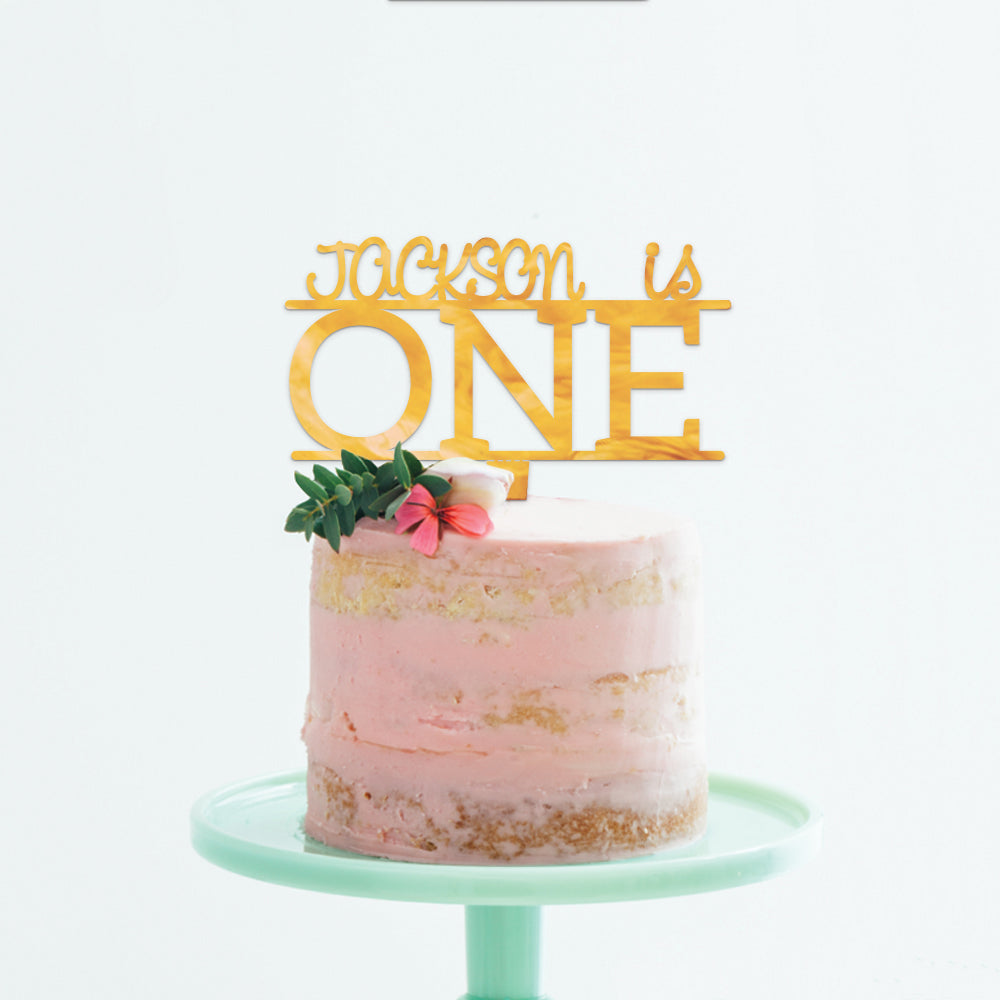 Personalized Baby's First Birthday Cake Topper