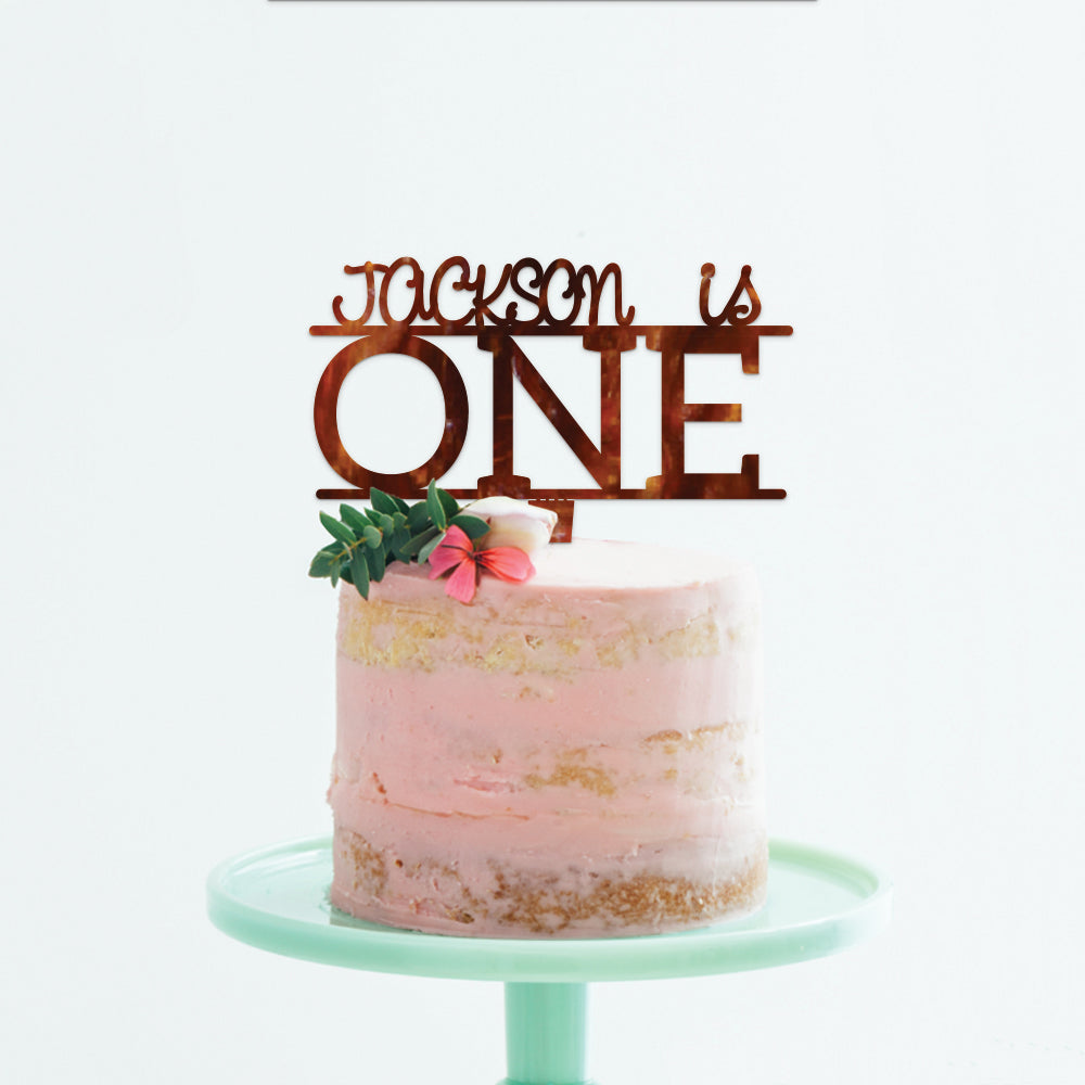 Personalized Baby's First Birthday Cake Topper