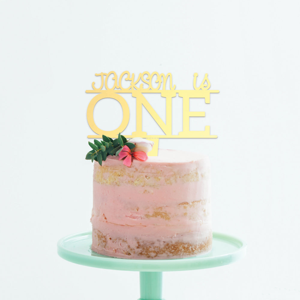 Personalized Baby's First Birthday Cake Topper