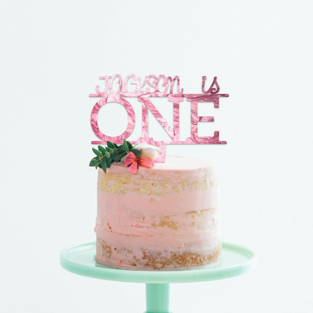 Personalized Baby's First Birthday Cake Topper