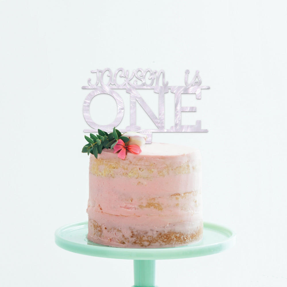 Personalized Baby's First Birthday Cake Topper