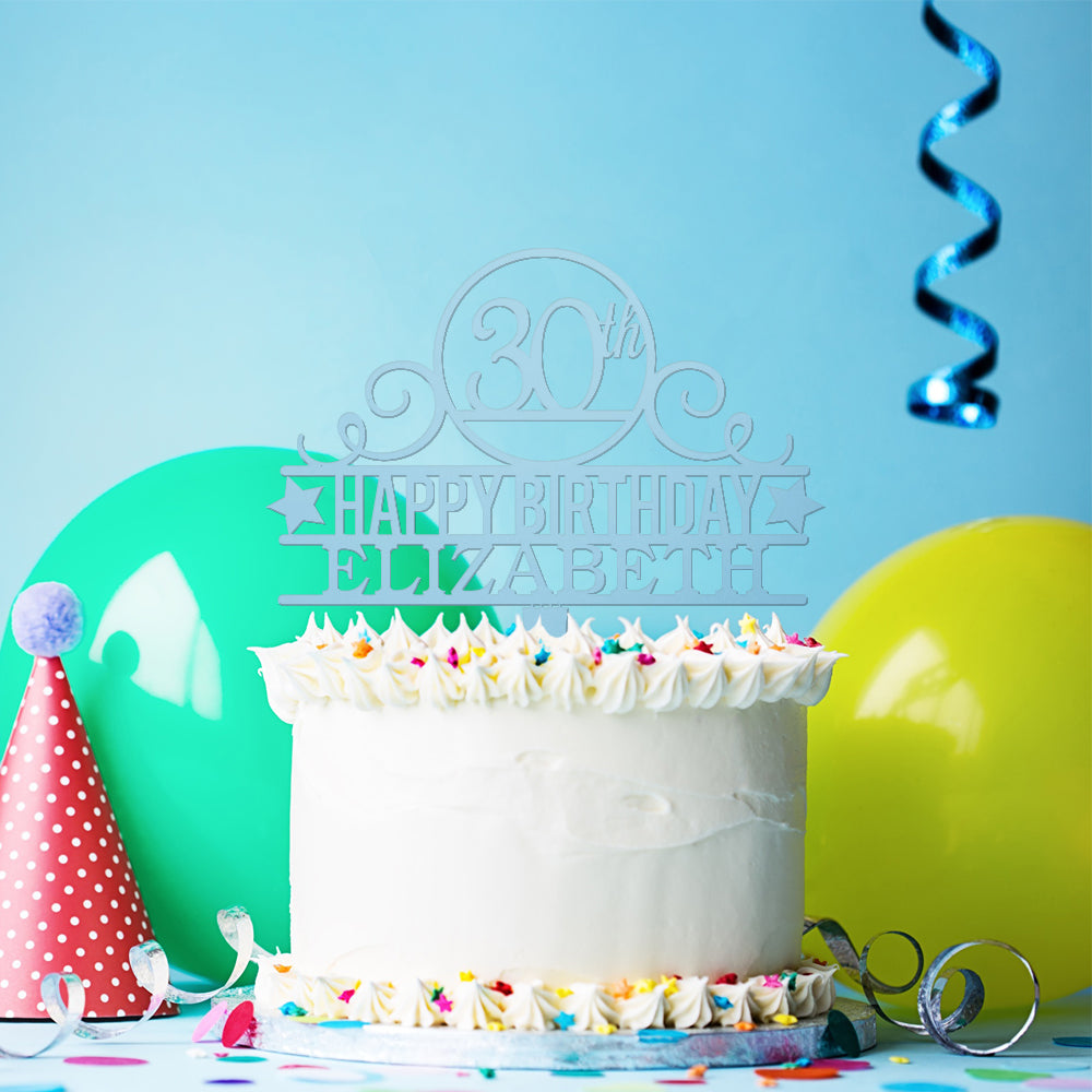 Personalized Birthday Cake Topper