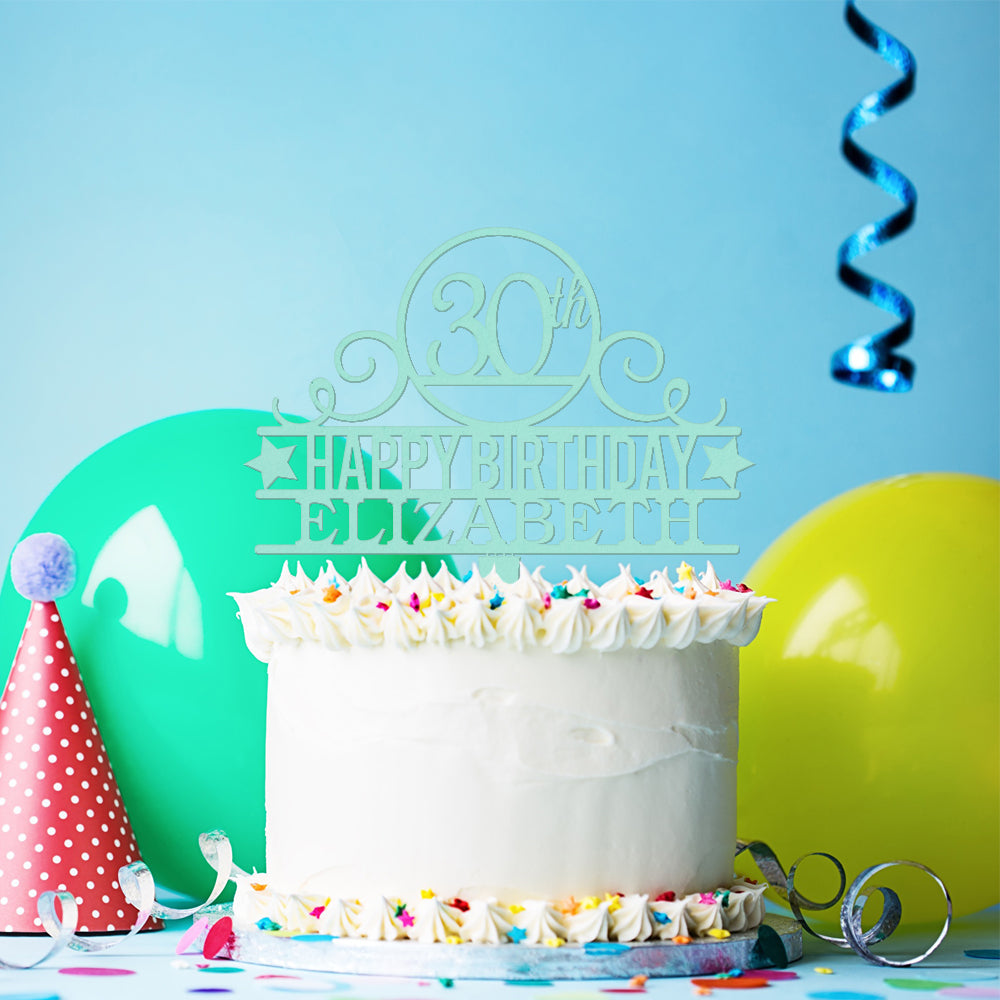 Personalized Birthday Cake Topper