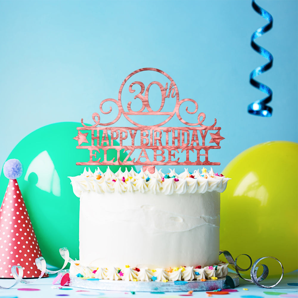 Personalized Birthday Cake Topper