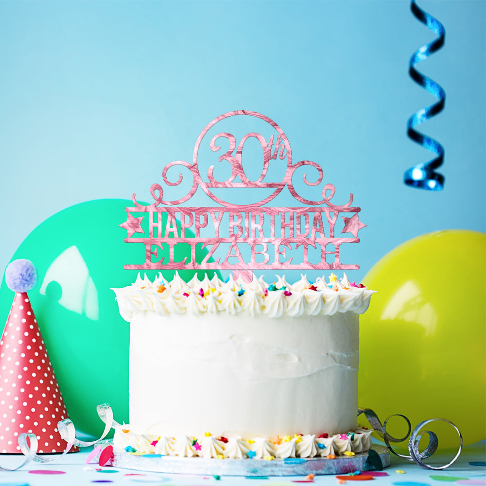 Personalized Birthday Cake Topper
