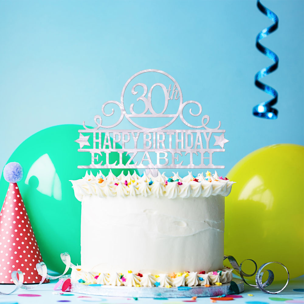 Personalized Birthday Cake Topper