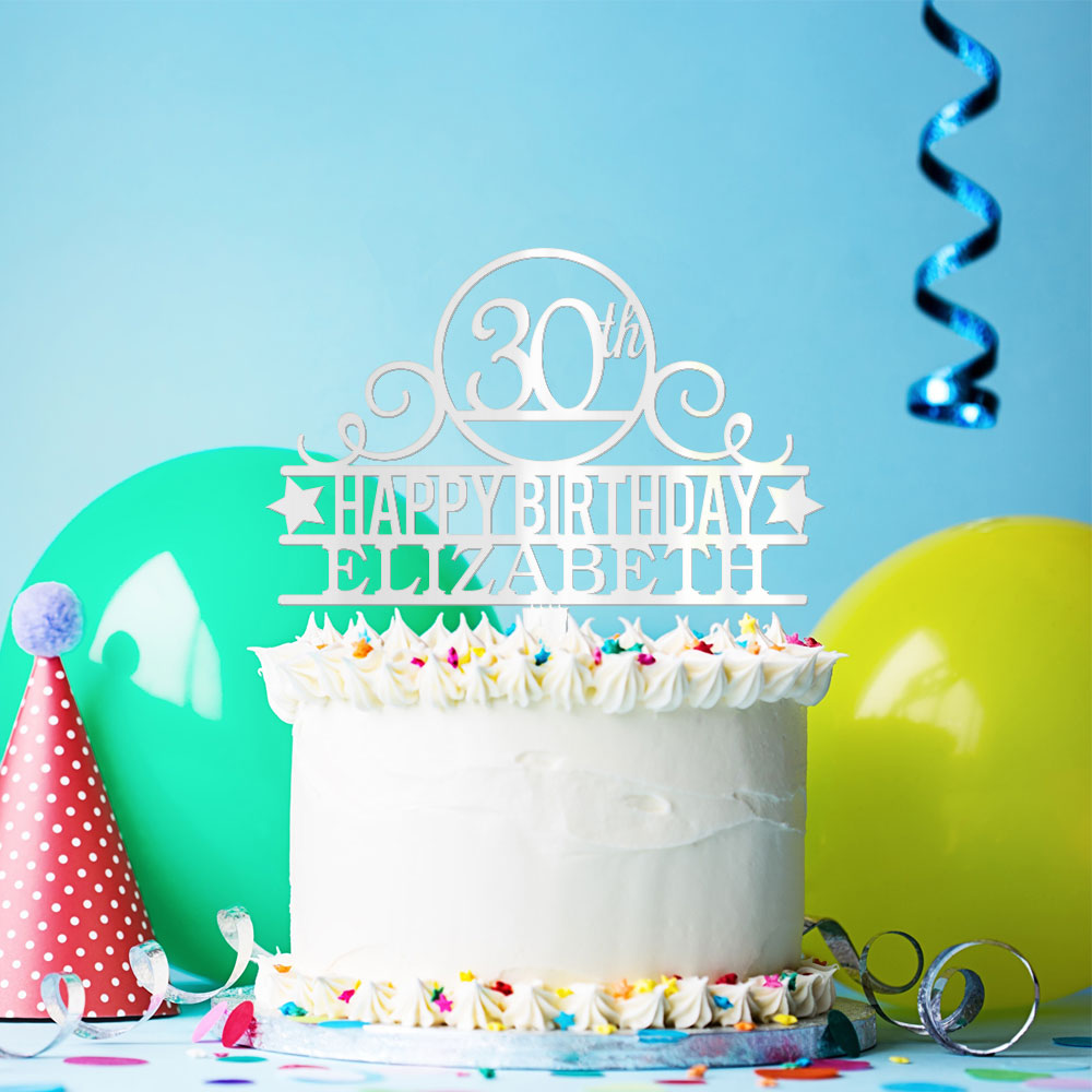 Personalized Birthday Cake Topper