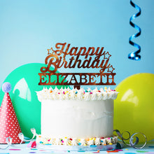 Load image into Gallery viewer, Personalized Happy Birthday Cake Topper
