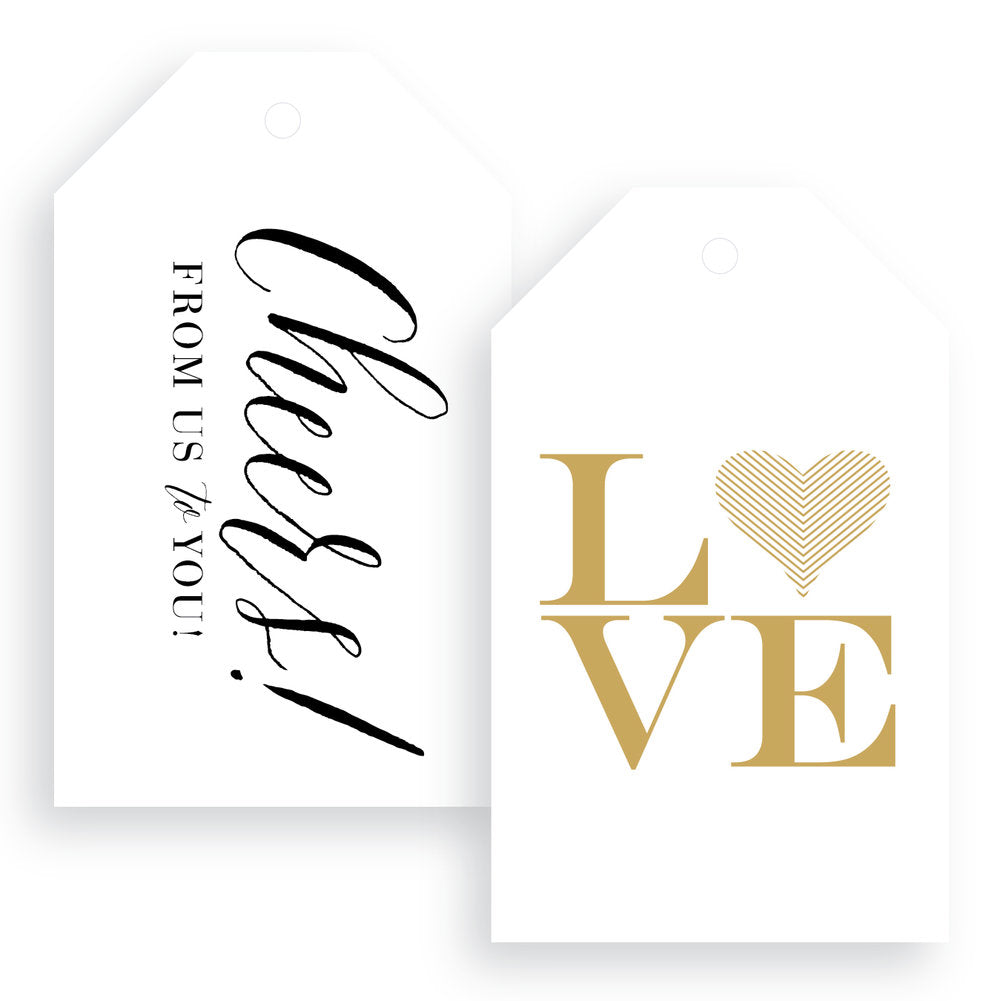 Love + Cheers Gift Tags