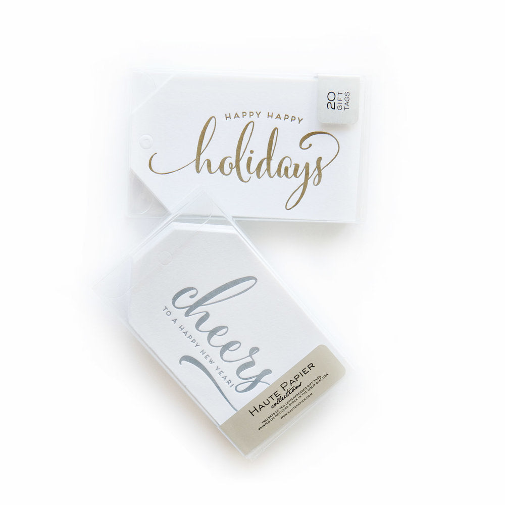 New Years + Cheers Gift Tags
