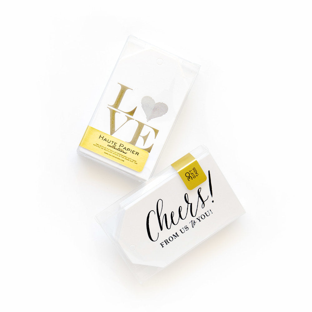 Love + Cheers Gift Tags