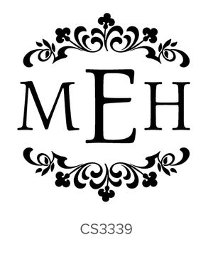 Custom Monogram Stamp CS3339