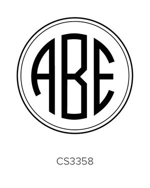 Custom Monogram Stamp CS3358
