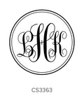 Custom Monogram Stamp CS3363
