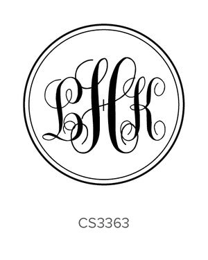 Custom Monogram Stamp CS3363