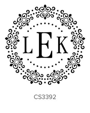 Custom Monogram Stamp CS3392