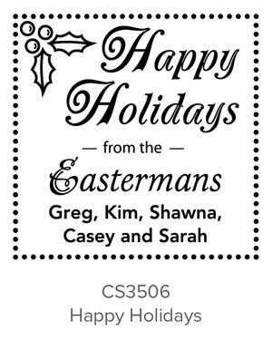 Custom Holiday Stamp CS3506