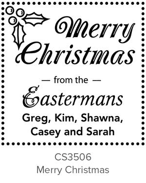 Custom Holiday Stamp CS3506
