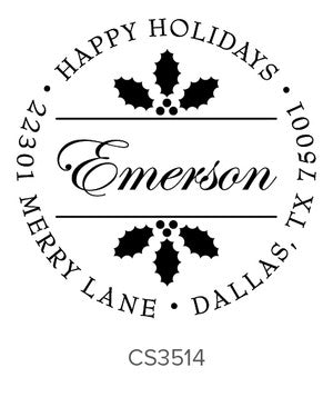 Custom Holiday Stamp CS3514