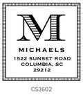 Custom Address Stamp CS3602