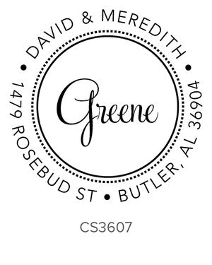 Custom Address Stamp CS3607