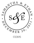 Custom Wedding Stamp CS3615