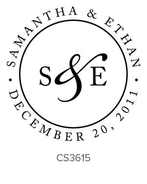 Custom Wedding Stamp CS3615
