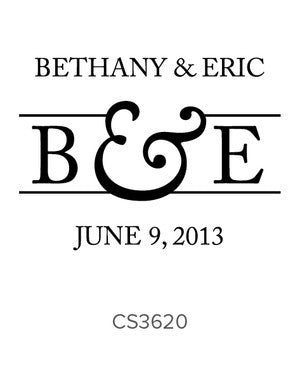 Custom Wedding Stamp CS3620