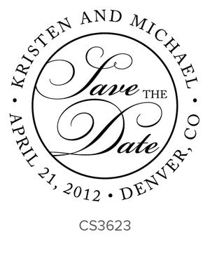 Custom Wedding Stamp CS3623