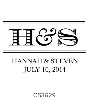 Custom Wedding Stamp CS3629