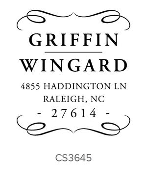 Custom Address Stamp CS3645