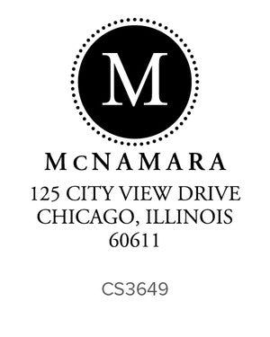 Custom Address Stamp CS3649