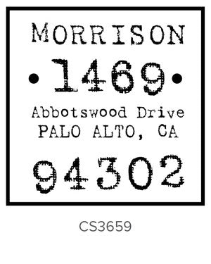 Custom Address Stamp CS3659
