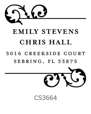 Custom Address Stamp CS3664