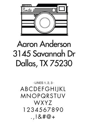Custom Address Stamp 10005S