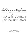 Custom Address Stamp 10009S