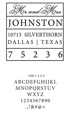 Custom Address Stamp 10011S