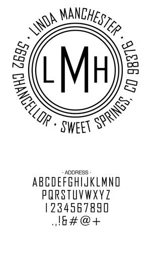 Custom Address Stamp CS3210