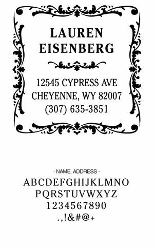 Custom Address Stamp CS3229