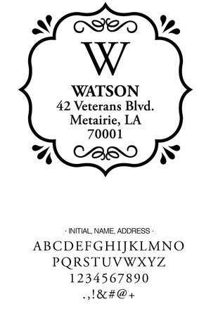 Custom Address Stamp CS3233