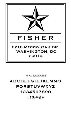 Custom Address Stamp CS3248