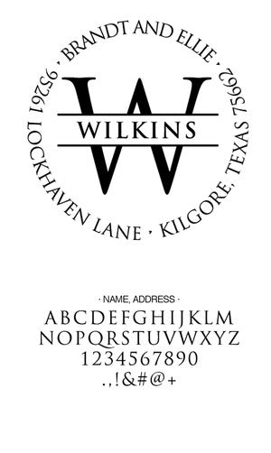 Custom Address Stamp CS3291