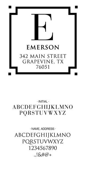 Custom Address Stamp CS3605